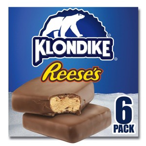 Klondike Reese's Peanut Butter Bars Frozen Dairy Dessert - 6pk - 1 of 4