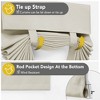 Deconovo Solid Blackout Door Curtain with Velcro, Thermal Insulated Sun Blocking Drapes for Bedroom and Living Room Entryways - 3 of 4