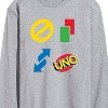 Men's - UNO - Men's Long Sleeve T-Shirt Long Sleeve Graphic T-Shirt - 2 of 4