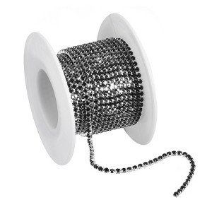 Unique Bargains DIY Bag Clothing Decoration Crystal Rhinestone Sew on Close Claw Chain Trim - 1 of 4