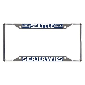 NFL Seattle Seahawks Stainless Steel License Plate Frame - 1 of 3