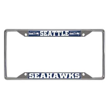 NFL Seattle Seahawks Stainless Steel License Plate Frame