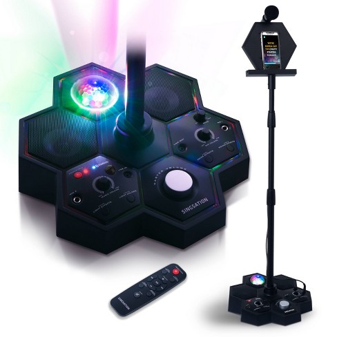 Singing Machine Karaoke Machine for Kids and Adults with Wired Microphone -  Built-In Speaker with LED Disco Lights - Wireless Bluetooth, CD+G & USB  Connectivity - Black [ Exclusive] : Everything Else 