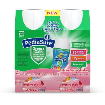 PediaSure Fiber Pediatric Supplement - Strawberry - 4ct