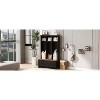 Modern Hall Tree with Entryway Bench, 3 Shelves and Drawers, 40.2'' Wide Hall Tree with Storage Bench for Hallway, Entryway, Living Room - 4 of 4