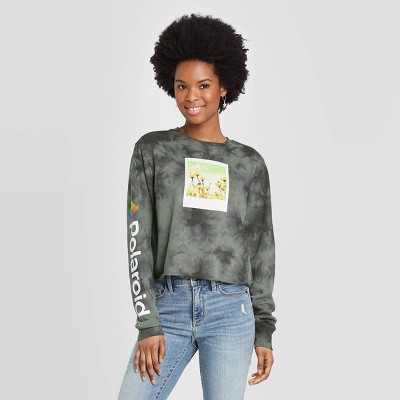 polaroid cropped sweatshirt