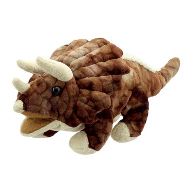 The Puppet Company Baby Dinos Puppet, Triceratops, Brown