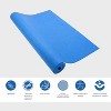 Wai Lana Yogi Mat by (Color: Deep Ocean) - 1/8 inch Thick, Non-slip, Stylish, Latex-Free, Lightweight, Optimum Comfort - 2 of 2