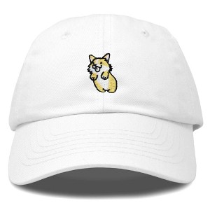 Dalix Leaping Corgi Embroidered Cap Cotton Baseball Hat Nautical Womens - 1 of 4