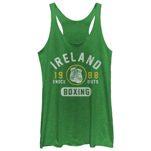 Women's Lost Gods Ireland Boxing 1988 Racerback Tank Top - 1 of 3
