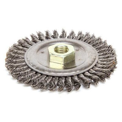 Weiler  Wire Wheel Brush,4-1/2 In.,3/16 In. W 94043