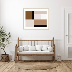 Amanti Art Neutral Centerpoint I by June Erica Vess Wood Framed Wall Art Print - 1 of 4