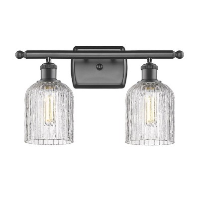 Bridal Veil - 2 Light Bath Vanity In Art Deco Style-10 Inches Tall and 15 Inches Wide