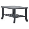 vidaXL Coffee Table Anthracite 35.4 in.x23.6 in.x18.1 in. Plastic - 2 of 4