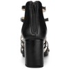 Allegra K Women's Cage Strappy Back Zipper Gladiators Chunky Heels Sandals - 3 of 4
