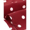 INSPIRE CHIC Women's Polka Dots Vintage Choker Neck Button Down Shirt - 4 of 4