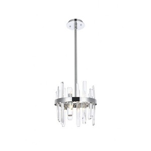 Elegant Lighting Serena 6 - Light Pendant in  Chrome - 1 of 4