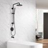 Sumerain Matte Black Hand Shower System for Shower Remodel with 8 Inch Rain Shower Head and Handheld - 3 of 4