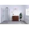Elegant Lighting Collier 3 light Brass and Clear glass Wall sconce - 2 of 4