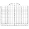 vidaXL Gabion Basket 2 Pcs - Outdoor Garden Arched Decor Barrier - Galvanized Iron - 78.7"x19.7"x63" - 4 of 4