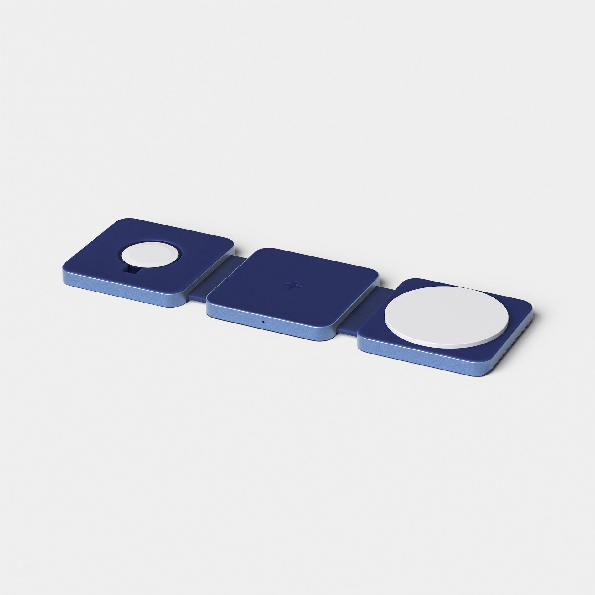 Qi2 Wireless 3-in-1 Folding Charging Pad - Future Dusk - heyday™ Dark Blue