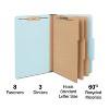 HITOUCH BUSINESS SERVICES Pressboard Classification Folder 3-Dividers 3.5" Exp Ltr Blue 20/BX - 2 of 4