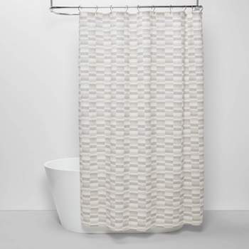 Colorblock Shower Curtain Gray - Threshold™