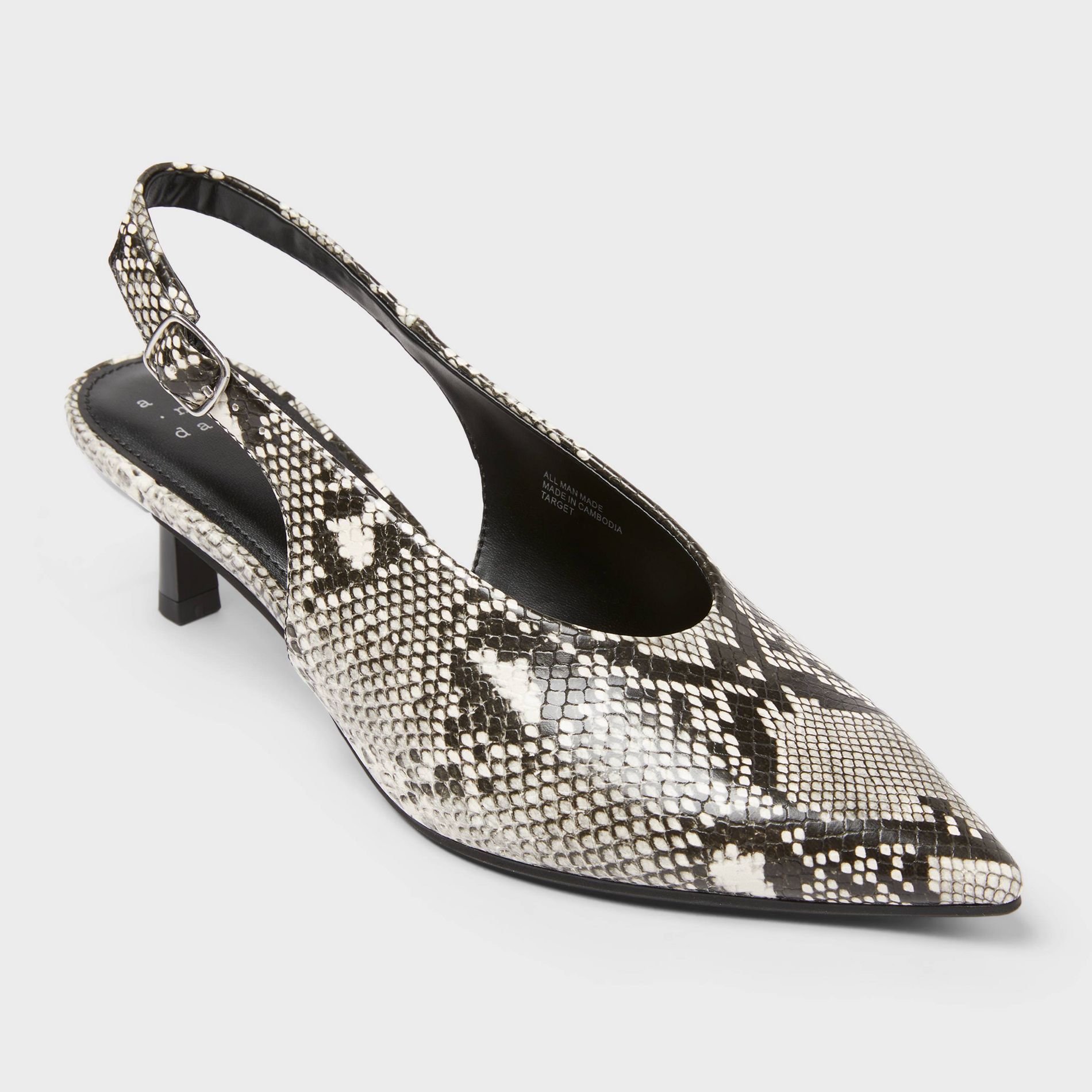 Women’s Samantha Heels with Memory Foam Insole – A New Day™ Cream