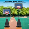 Sevobal Basketball Hoops Portable Basketball Hoop Height Adjustable with Rebound Board for Outdoor Backyard Gym Patio, Black, 15.8"*12.47"*3.87" - 3 of 4