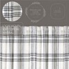 Black Plaid Panel Set of 2 84x40 - 2 of 4