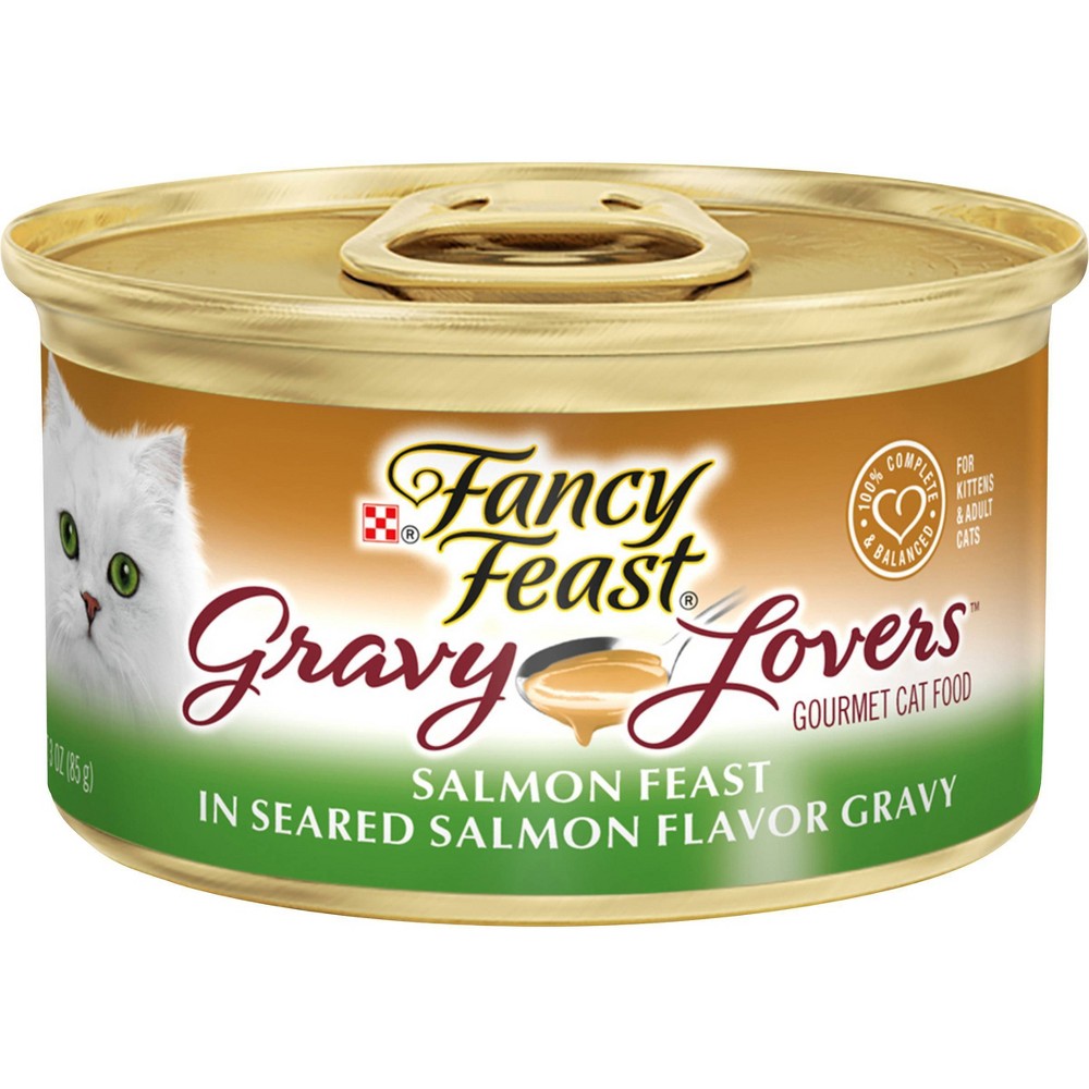 UPC 050000578429 product image for Purina Fancy Feast Gravy Lovers Gourmet Wet Cat Food Salmon Feast In Fish Flavor | upcitemdb.com