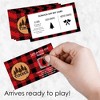 Big Dot of Happiness Lumberjack - Channel the Flannel - Buffalo Plaid Party Game Scratch Off Cards - 22 Count - 2 of 4