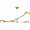 Crystorama Lighting Orson 4 - Light Chandelier in  Modern Gold - 3 of 3