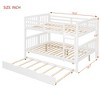 Luxystar Full over Full Bunk Bed with Twin Size Trundle and Ladder for Kids' Rooms and Guest rooms - 3 of 4