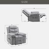 NicBex Recliner Chair Electric Power Lift Chair with 1 Side Pocket Message Chair with Heating Living Room Chairs for Reading Room - 3 of 4