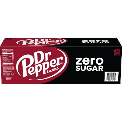 Dr Pepper Zero Sugar Soda - 12pk/12 fl oz Cans_6