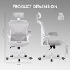 Lycvki Ergonomic Office Chair with High Back with Armrests and Adjustable Lumbar Support - 3 of 4