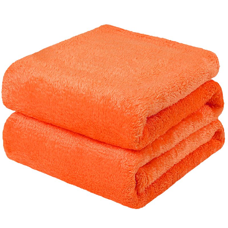 1 Pc Microfiber Fleece Shaggy Lightweight Bed Blankets - PiccoCasa, 1 of 7