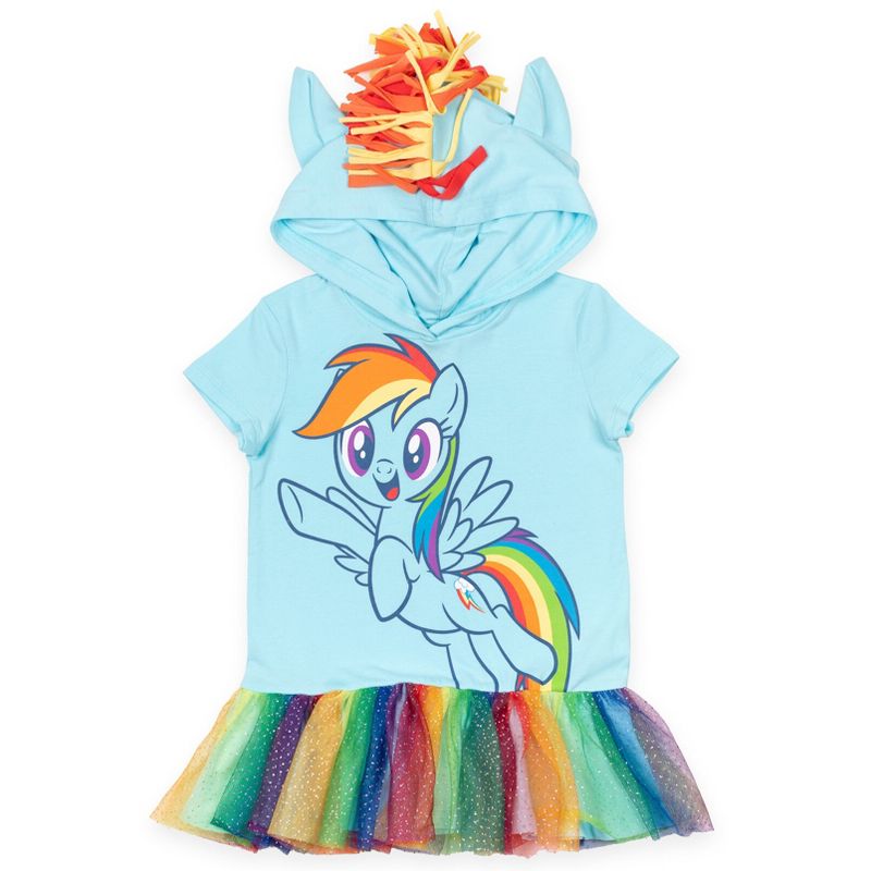 My Little Pony Rainbow Dash Pinkie Pie Girls Cosplay T-Shirt and Leggings Little Kid to Big Kid, 4 of 8