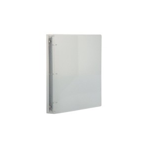 JAM Paper Plastic 1" 3-Ring Binder Clear 751T1CL - 1 of 4