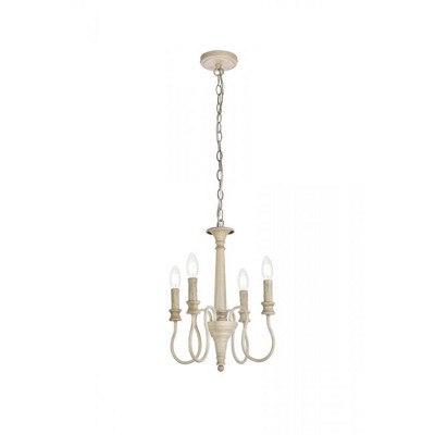 Elegant Lighting Flynx 4 lights pendant in weathered dove