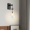 DAKAFUL Modern Raindrop Design Wall Sconce, Industrial Wall Mount Light,E12Base Stylish Accent Lighting for Bedroom, Living Room - 2 of 4
