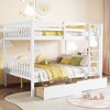YOOCOZZ Full over Full Bunk Bed with Safety Guardrails and 2 Drawers - 2 of 4