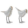 Farmhouse Rustic Iron Bird Sculpture Gray/Rust 2pk - Olivia & May - 2 of 4