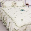 Acoinel Lightweight Cotton Bedspread Set Green Leaves - 3 of 4