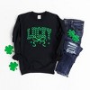 Simply Sage Market Women's Graphic Sweatshirt St. Patrick's Day Coquette Lucky - 2 of 4