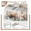 Metal Bunk Bed Twin Over Twin, Heavy Duty Bunkbeds Frame with Arched Guardrail and Safety Ladder, Sturdy Steel Bed for Kids Boys Girls - 4 of 4