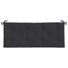 vidaXL Black Garden Bench Cushion 47.2"x19.7" - Oxford Fabric, Hollow Fiber Filling, Water-Resistant, Indoor/Outdoor Use, Non-Slip - 4 of 4