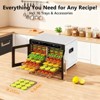 Kismile Dual-Zone Food Dehydrator with 16 Stainless Steel Trays & Independent Temperature Control - 4 of 4