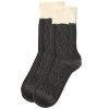 Memoi Women's Diamond Bits Soft-Fit Two-Tone Crew Sock - 3 of 4